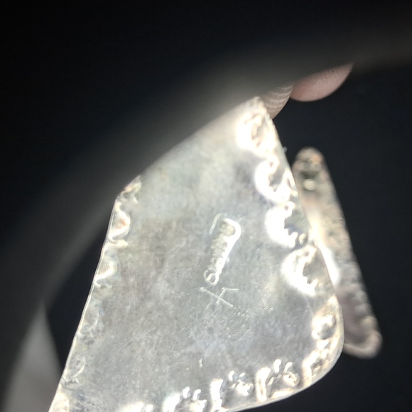 Navajo .925 Sterling & Turquoise Vintage Earrings - Picture 4 of 5